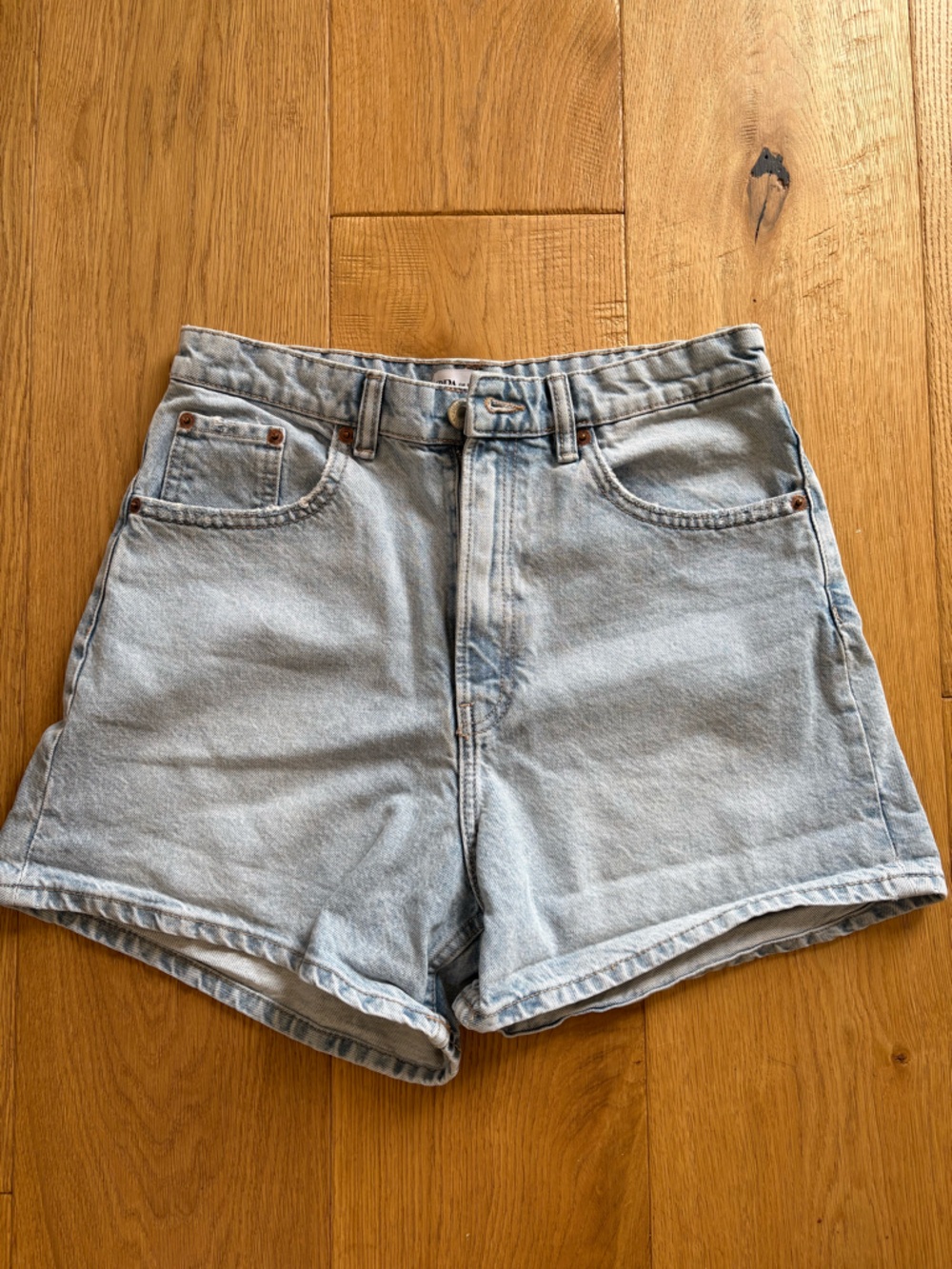 Light Wash Denim Shorts